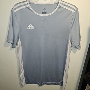 Adidas sz. Medium grey/white tshirt